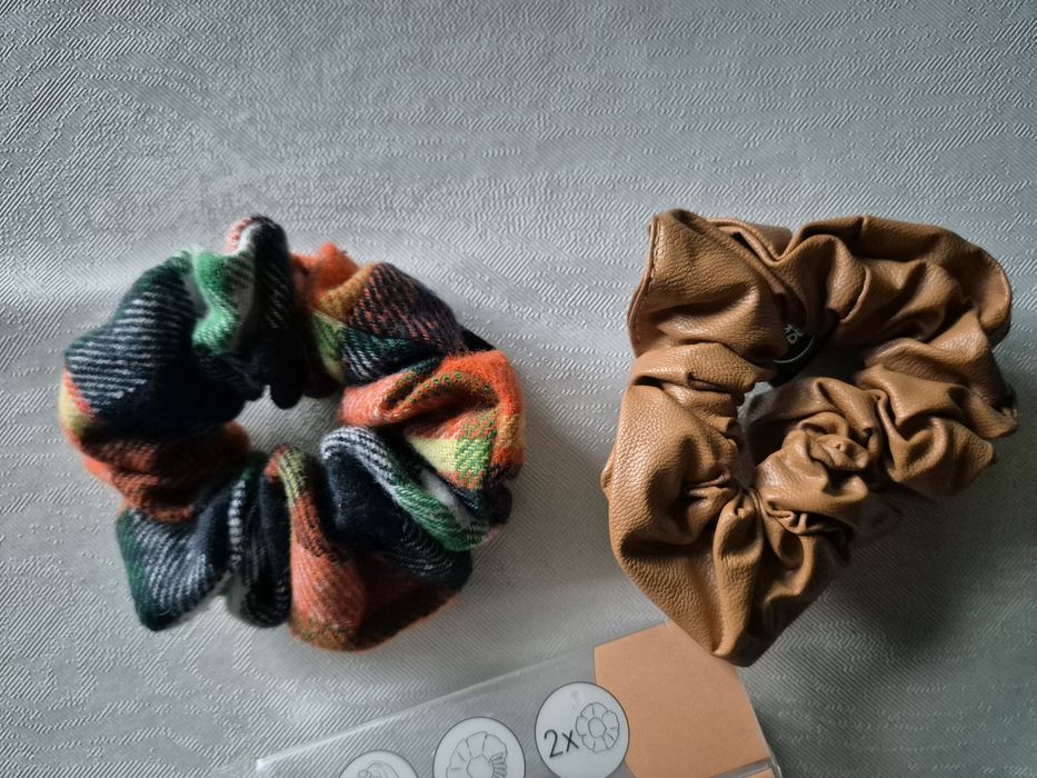 Gumki do włosów materiałowe