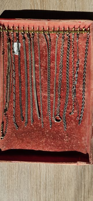 Srebrna biżuteria pierścionki kolczyki łańcuszki okazja