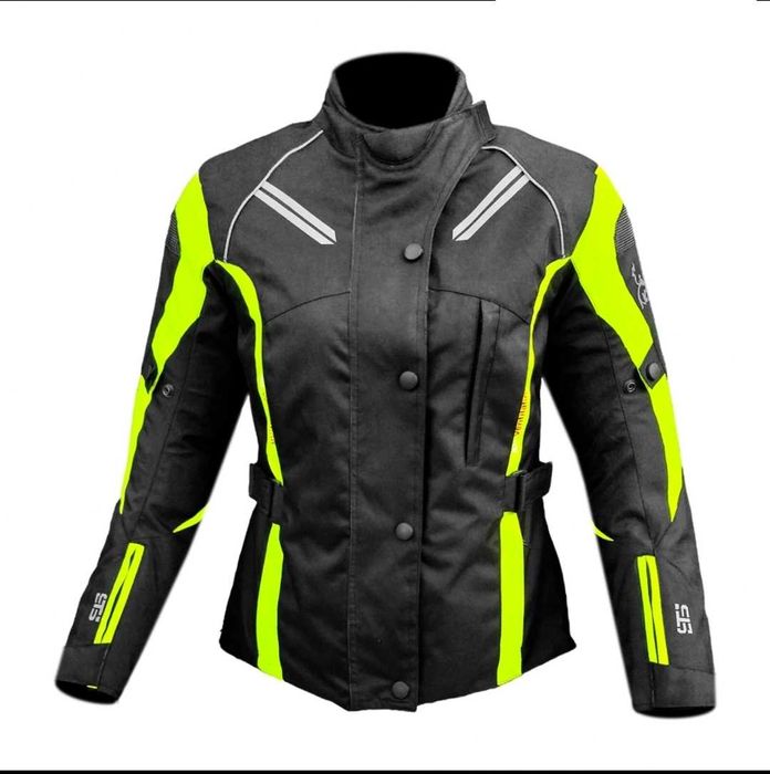 Casaco motard feminino 3 camadas c/proteções mota scooter novo