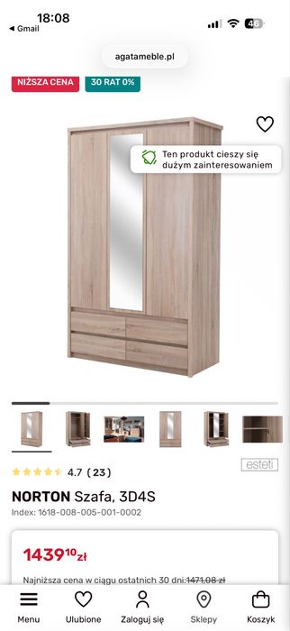 Szafa Norton 3D4S – Agata Meble