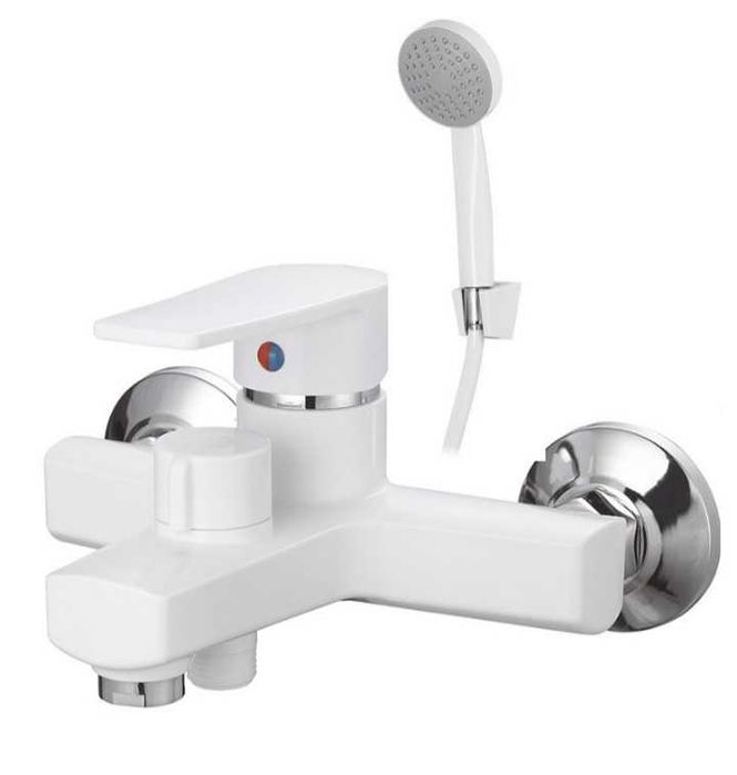 ТЕРМОПЛАСТИК Смеситель\змішувач\кран для ванной PLAMIX 09+душевой набо