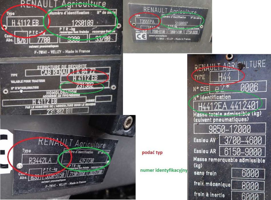 instrukcja napraw Renault Ares 540, 550, 610, 620, 630, 640