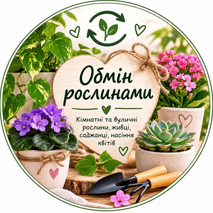 Обмін рослинами, живцями, саджанцями та насінням квітів