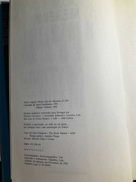Jacob Needleman - O dinheiro e o sentido da vida