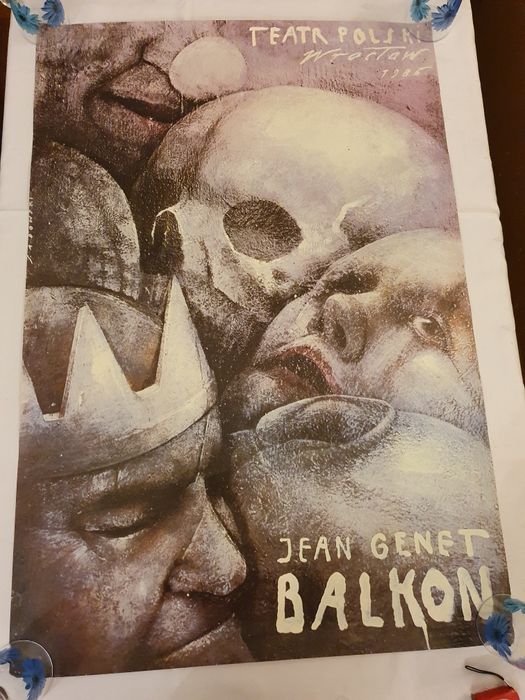 Plakat teatralny. Balkon. Sadowski 1985.