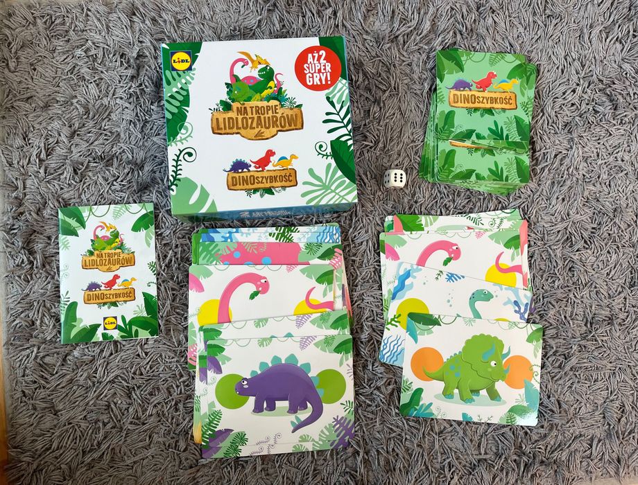 Gra dla dzieci „ Na tropie lidlozaurow i dinoszybkosc - 2 super gry
