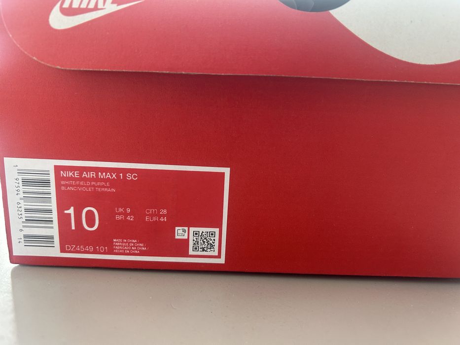 Nike Air Max 1 sc white/field purple  blanc/violet terrain