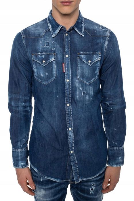 Dsquared2 koszula męska  jeansowa IT46