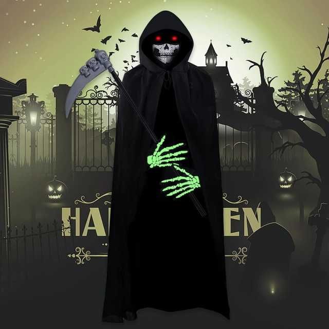 Strój kostium Żniwiarz Kostuch Halloween dla dorosłych