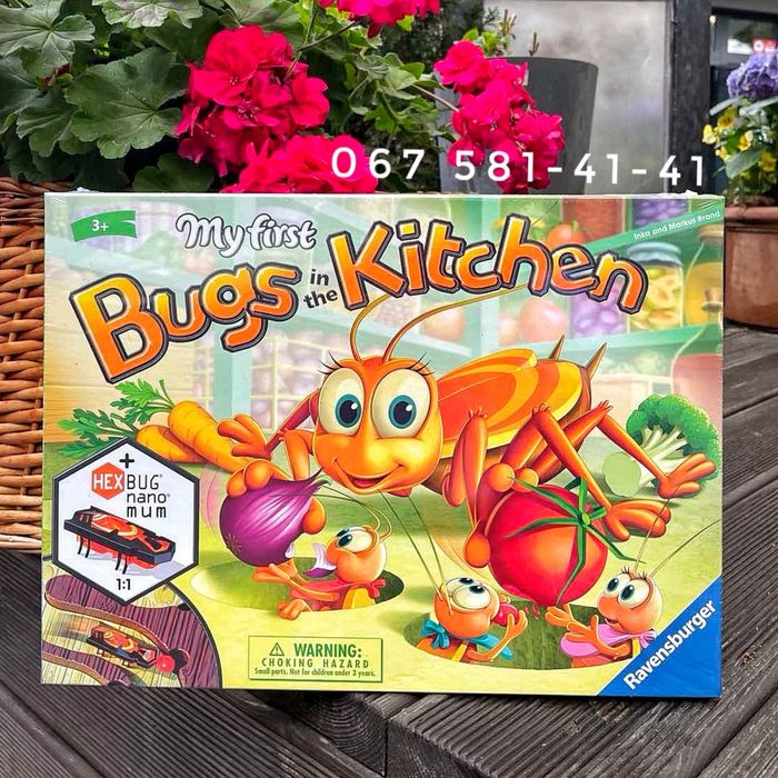 Ravensburger Bugs in the Kitchen настільна гра Таракан HEXBUG nano