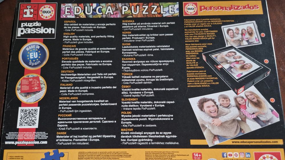Puzzle de 1000 peças da Educa