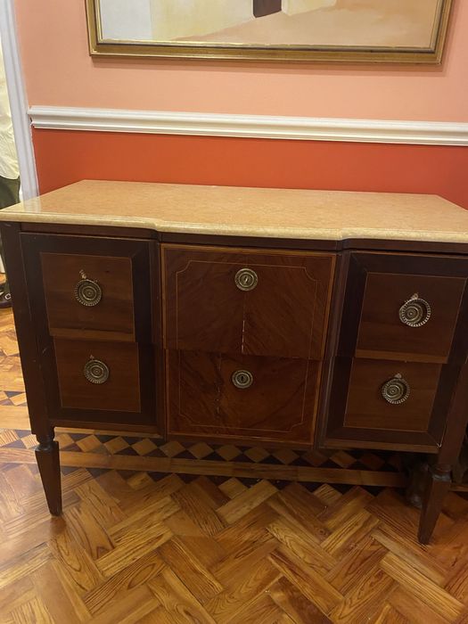 Cómoda mogno 2 gavetas tradicional