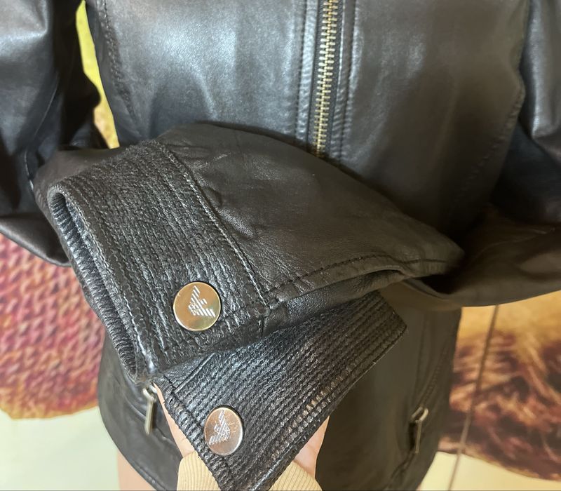 Куртка шкіряна Armani Jeans