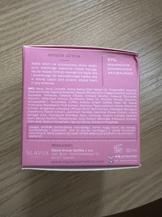 Slavia Peptydowy krem pod oczy – 30 ml