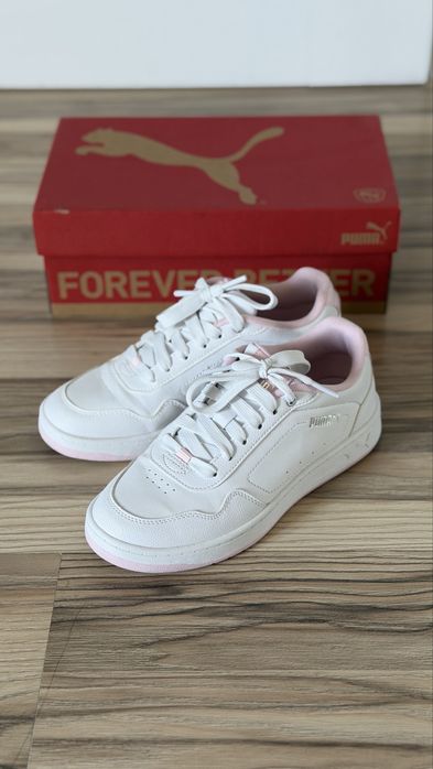 Puma damskie sneakersy biało-różowe r. 36 NOWE