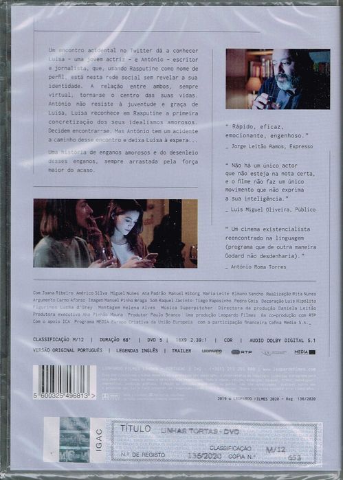 Filme em DVD: Linhas Tortas - NOVO! A Estrear! SELADO!