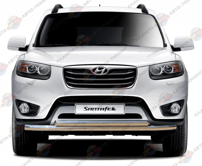 Кенгурятник Hyundai Santa-Fe 2006-2012 бокові передній захист пороги