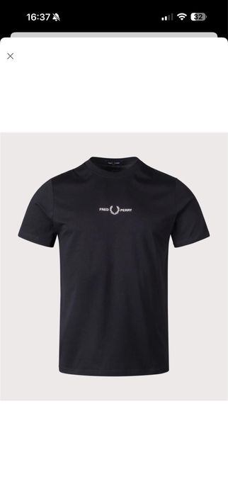 Чоловіча футболка fred perry embroidered t-shirt