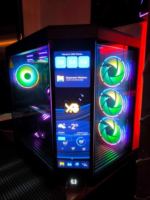 Komputer Gamingowy (zestaw) mocny z dotykowa obudowa MSI 4070 32GB RAM