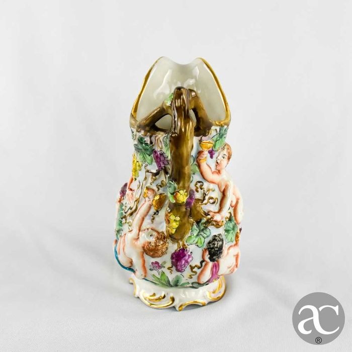 Jarro porcelana espanhola Salvador Mallol, anos 1950 a 1970