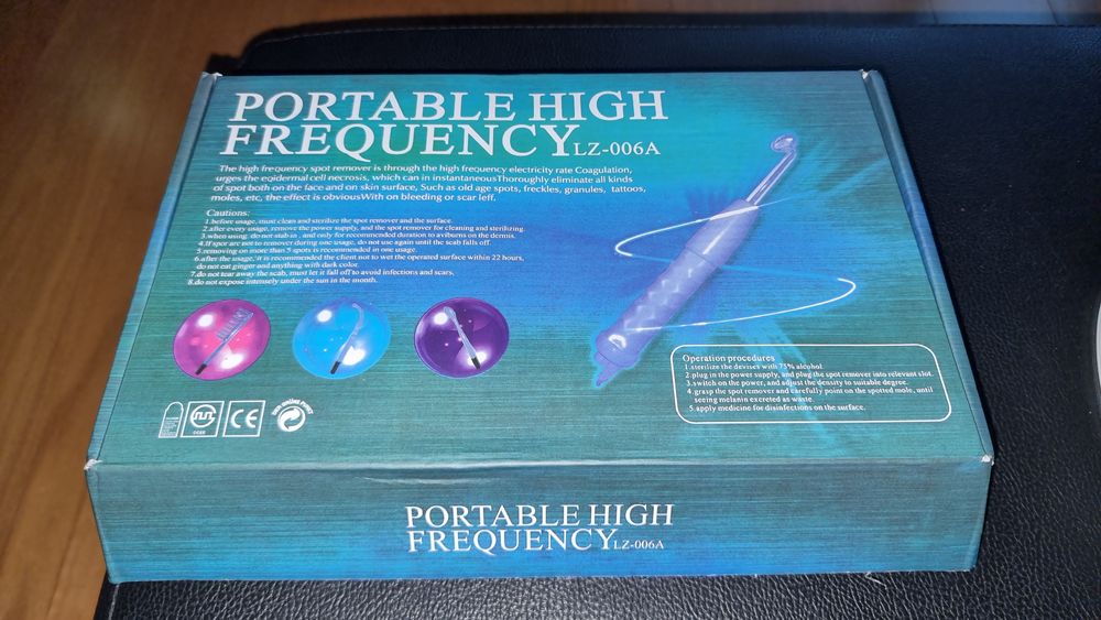 Aparelho de alta frequência portátil