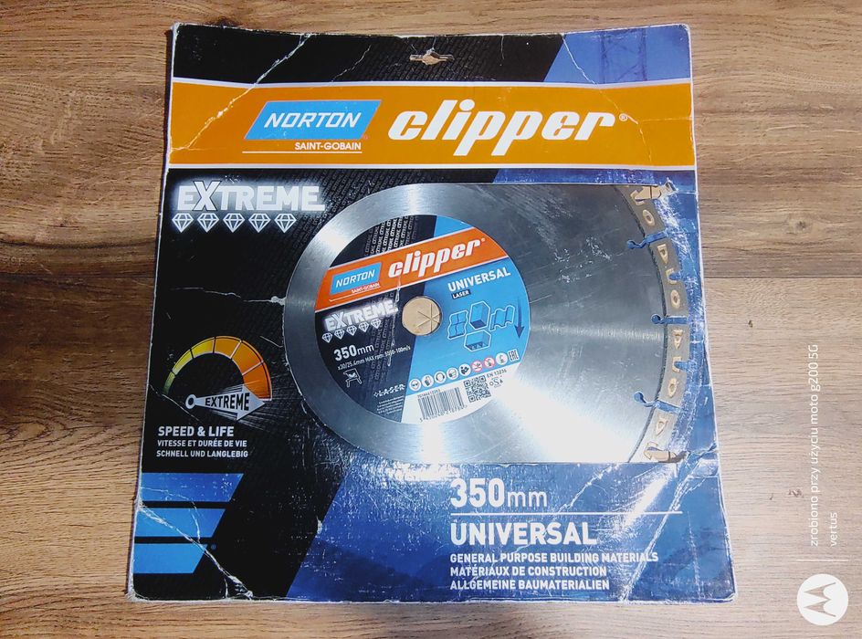 Tarcza diamentowa NORTON CLIPPER  Extreme Universal Laser 350 mm