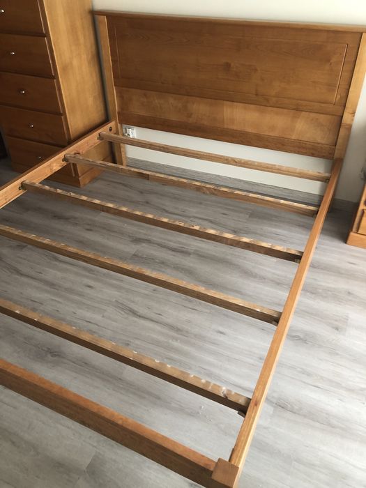 Cama Casal Madeira Pinho Mel