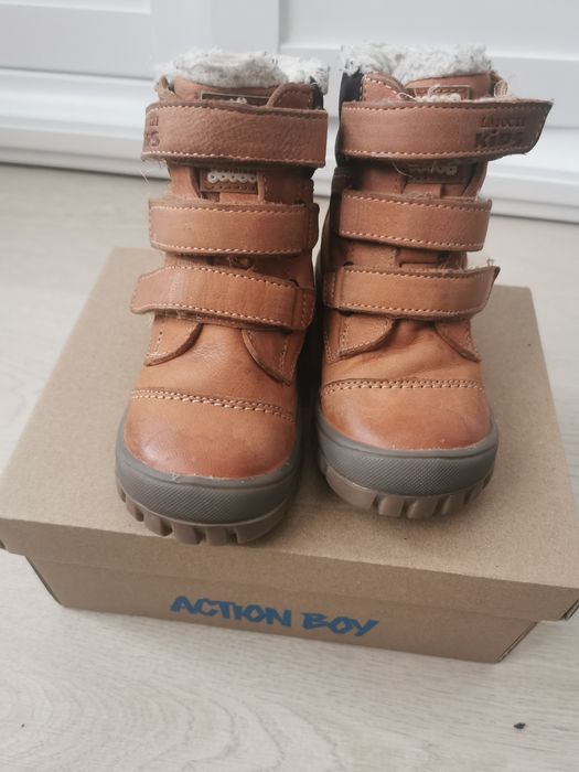 Zimowe buty skórzane Lasocki roz. 21