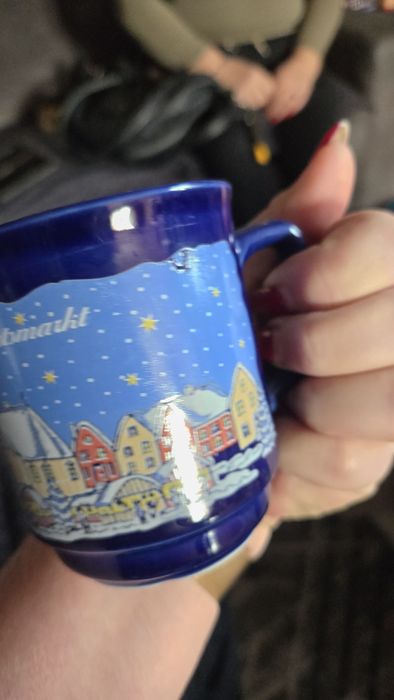 Kubek kobaltowy Świąteczny.