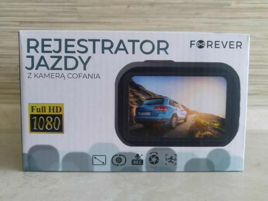 NOWA Kamera Samochodowa 2,2" WideoRejestrator + Kamera Cofania FOREVER