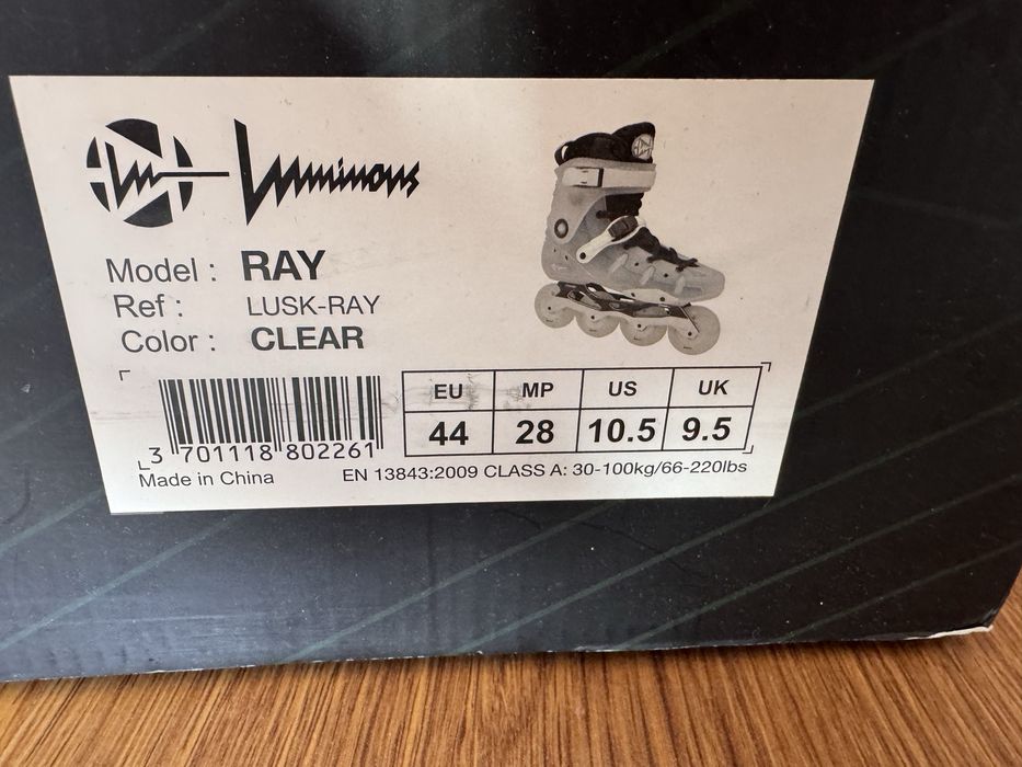 Rolki Freeskate Luminous Ray 80 Przeźroczyste 44