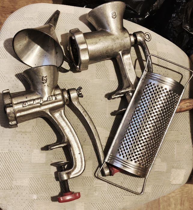 Maszynka maszynki do mielenia ręczne zestaw PRL