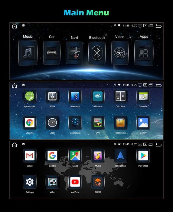 Auto-rádio  12.3" e 8.8" Android 14 BMW E65/E66 2001 a 2008