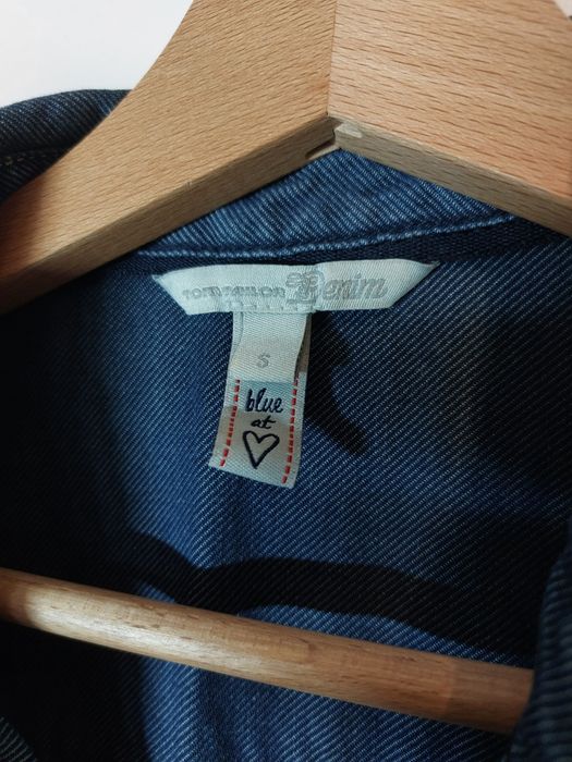 Jeansowa sukienka Tom Tailor 36/S dżinsowa prosta sukienka krótka 38/M