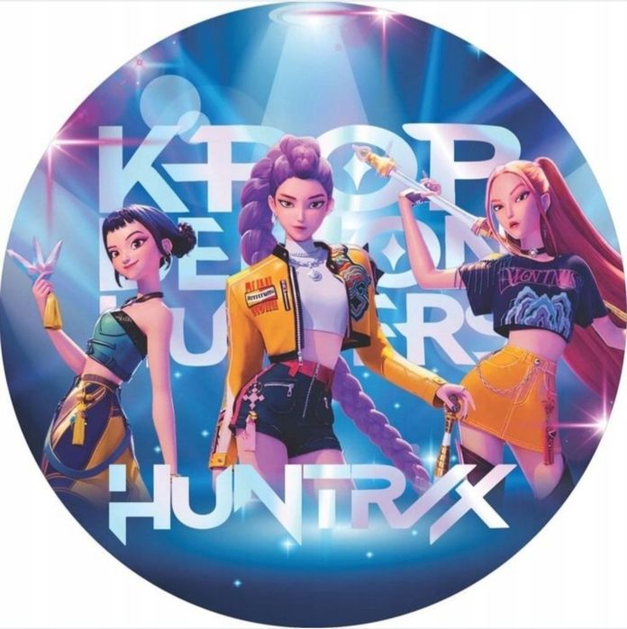 Opłatek na tort HUNTRIX Kpop Demon dowolny napis