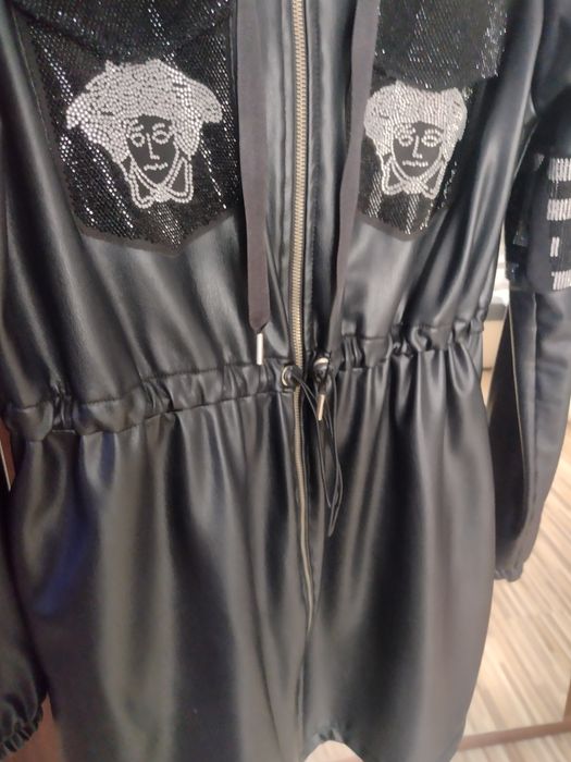 Placzk eko skóra diamenciki
