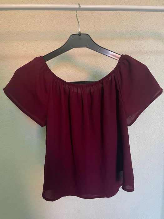Top Bordô Stradivarius