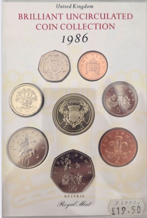 Royal Mint Brilliant Uncirculated Coin Collection 1986 – Reino Unido