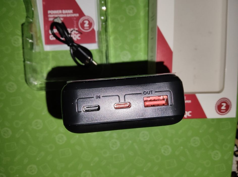 Новый повербанк Grunhelm GP-20BQC 20000mAh 22.5W Быстрая зарядка