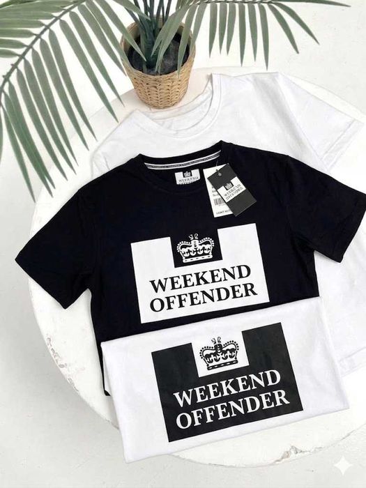 Weekend Offender Prison Футболка - Черная / Белая - XS S M L XL XXL - Викенд Майка