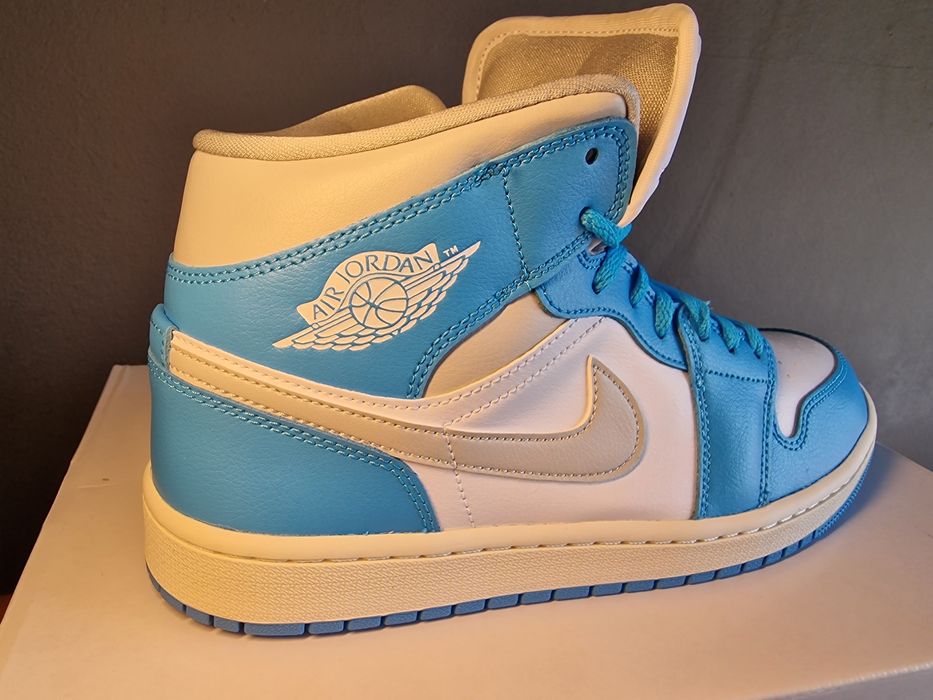 Wmns air jordan 1 mid/azul ciano - eur 43