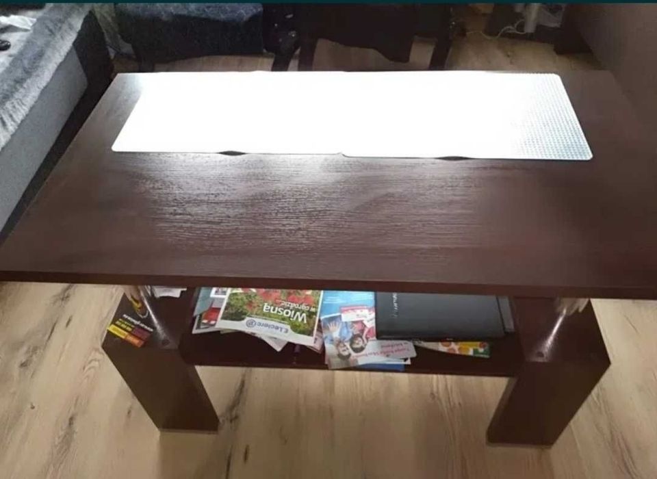 Wysoka ława w kolorze wenge