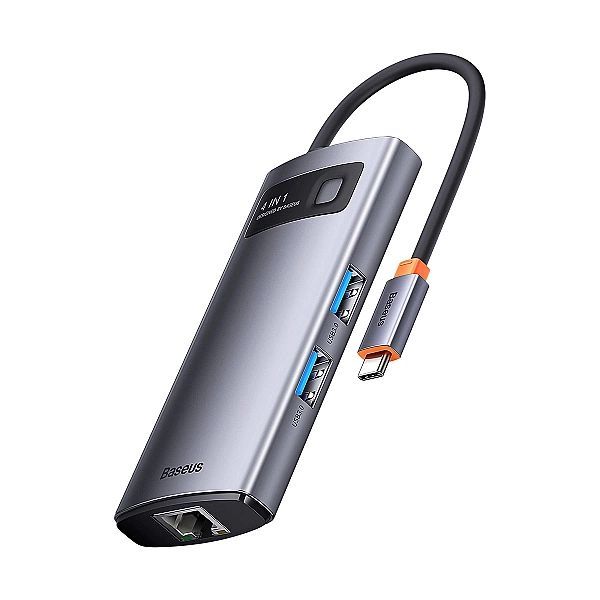 Baseus Metal Gleam Series stacja dokująca Hub 4 w 1 Usb Typ C - 3 x Us