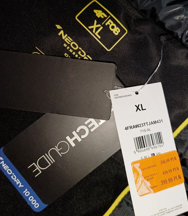 Kurtka snowboardowa/ narciarska męska 4 F/FOB, rozmiar XL