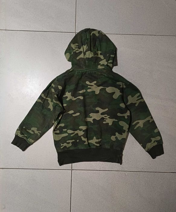 Bluza chłopięca moro, ocieplana r. 104