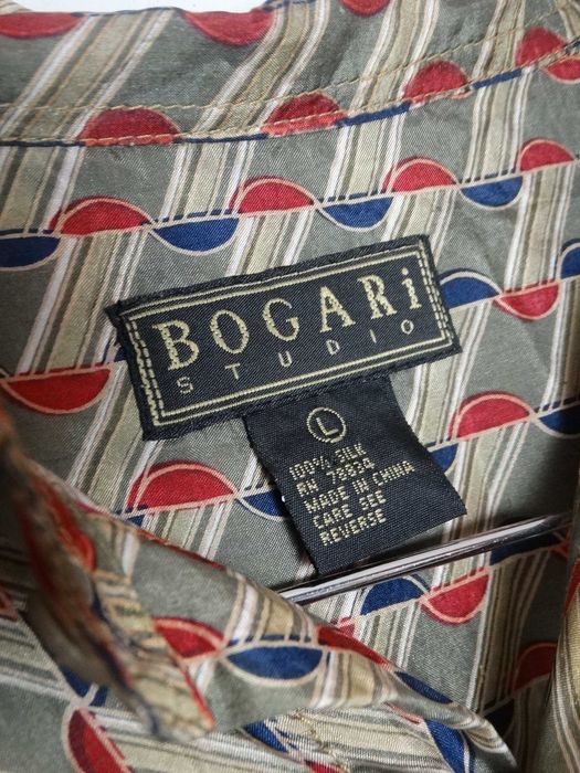 Vintage jedwabna koszula 100% silk streetwear 90's _ L 40