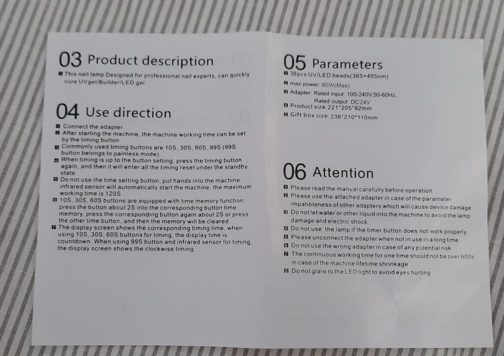 Catalisador / Forno Unhas de Gel NOVO