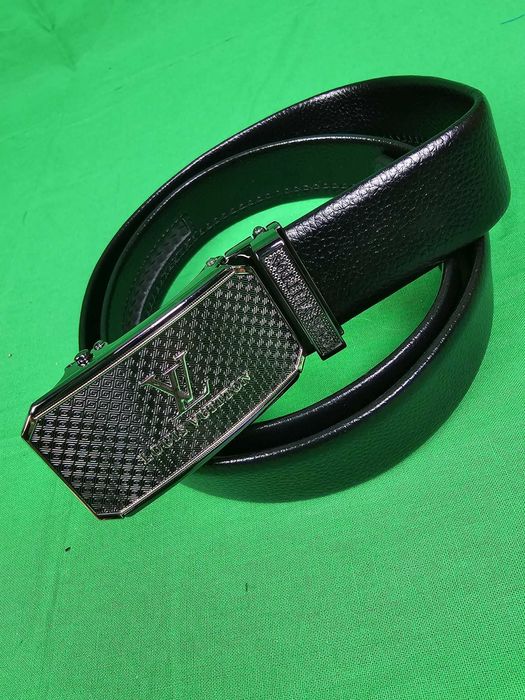 Paski Meskie louis vuitton Klamra nowość pasek czarny