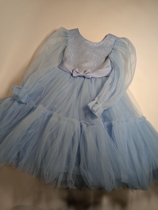 Сукня ніжно блакитного кольору, сніжана, зірочка, ангел, цукерка