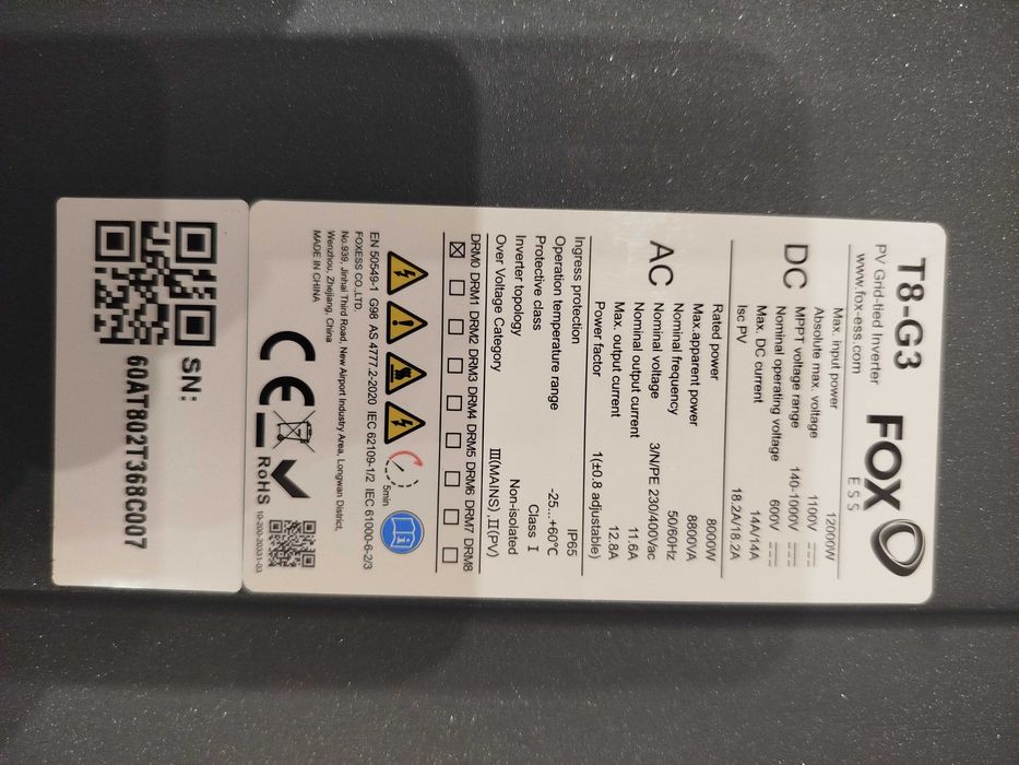 Falownik inwerter Fox ESS T8 G3